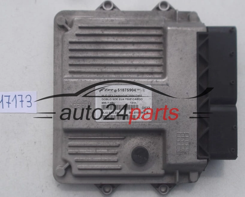 Μονάδα Ελέγχου Κινητήρα FIAT DOBLO 1.3 JTD MAGNETI MARELLI MJD 6F3.D4, MJD6F3D4, FPT 51875904, BC.0101362.B, BC0101362B 