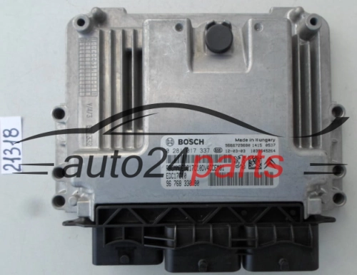 KOMPUTER STEROWNIK SILNIKA CITROEN C3 1.4 HDI BOSCH 0 281 017 337, 0281017337, 96 768 330 80, 9676833080, 9666729680