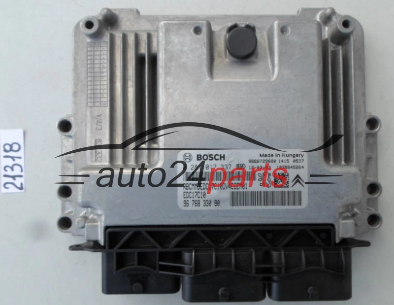 KOMPUTER STEROWNIK SILNIKA CITROEN C3 1.4 HDI BOSCH 0 281 017 337, 0281017337, 96 768 330 80, 9676833080, 9666729680