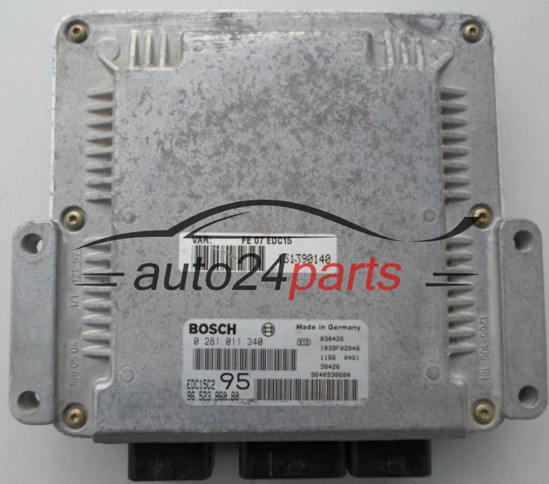 Μονάδα Ελέγχου Κινητήρα CITROEN C5 2.0 HDI BOSCH 0 281 011 340,  96 523 860 80