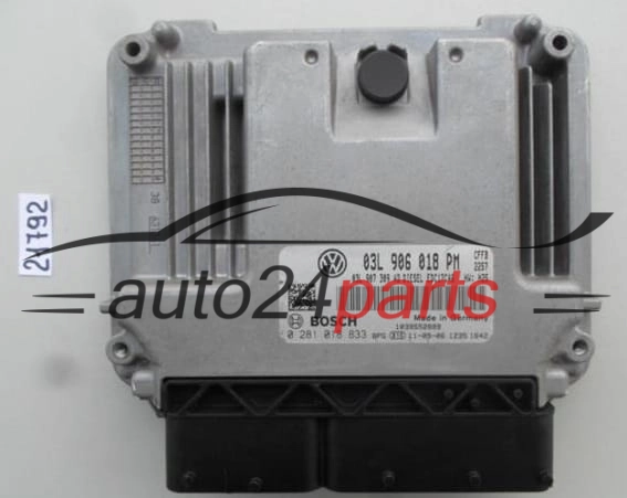 KOMPUTER STEROWNIK SILNIKA VW VOLKSWAGEN NEW BEETLE 2.0 TDI BOSCH 0 281 018 833, 0281018833, 03L 906 018 PM, 03L906018PM, EDC17C46