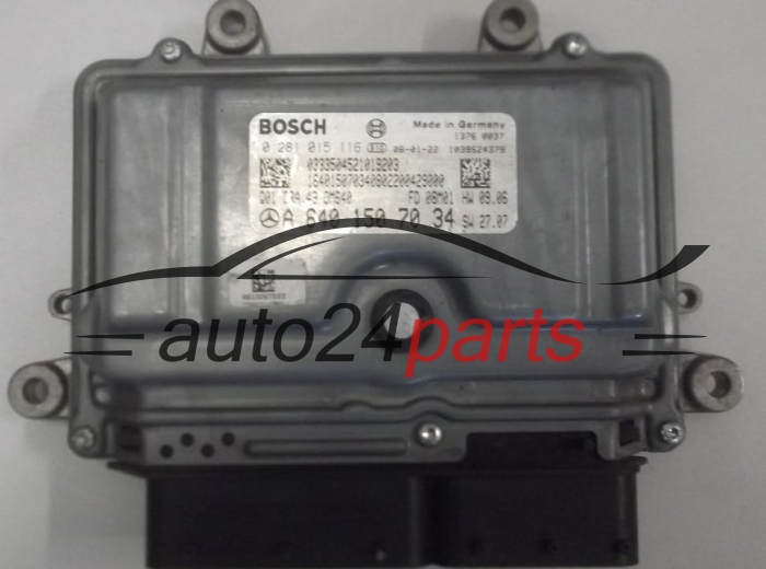 MOTORSTEUERGERÄT ECU STEUERGERÄT  MERCEDES A 160 CDI BOSCH 0 281 015 116, A 640 150 70 34