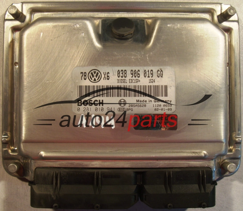 VW VOLKSWAGEN PASSAT 1.9 TDI 038906019GQ, BOSCH 0 281 010 941, 0281010941, 28SA5628 