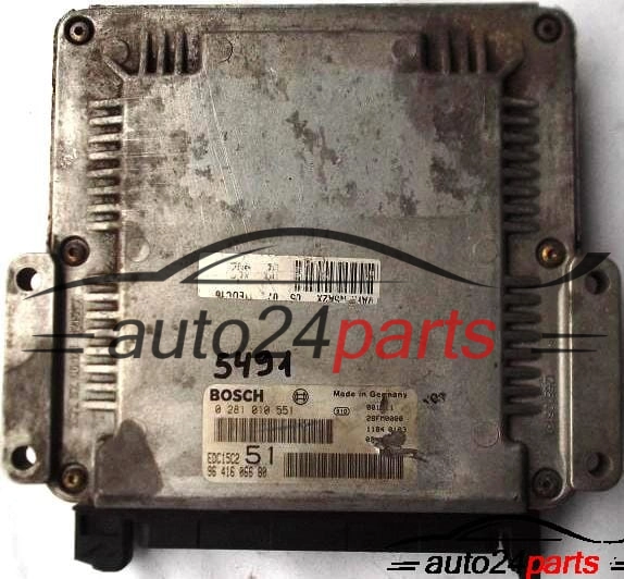 MOTORSTEUERGERÄT ECU STEUERGERAT PEUGEOT 306 2.0 HDI BOSCH 0281010551, 0 281 010 551, 9641606680, 96 416 066 80, EDC15C2 51