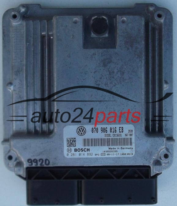 KOMPUTER STEROWNIK SILNIKA VW VOLKSWAGEN T5 2.5 TDI BOSCH 0281014892