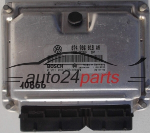 CENTRALITA DE MOTOR VW VOLKSWAGEN T4 2.5 TDI AHY BOSCH 0 281 010 490, 0281010490, 074 906 018 AN, 074906018AN 