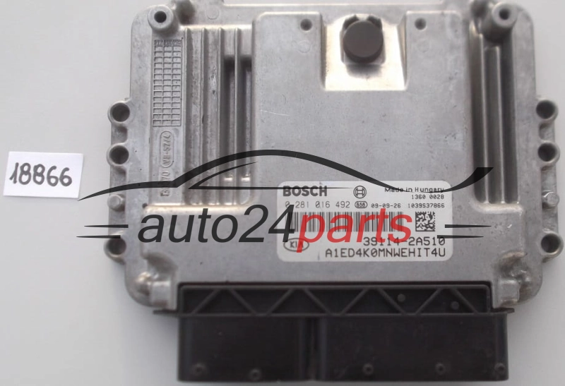 Sterownik silnika KIA CEED 1.6 CRDI BOSCH 0281016492 39114-2A510 391142A510 - 18866