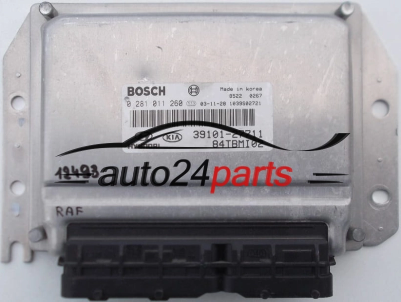 HYUNDAI GETZ 1.5 CRDI BOSCH 0 281 011 260, 0281011260, 39101-27711, 3910127711