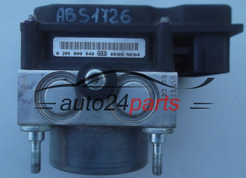 ABS POMPA I STEROWNIK FIAT 500 BOSCH 0 265 231 972,  51801319, 0 265 800 648