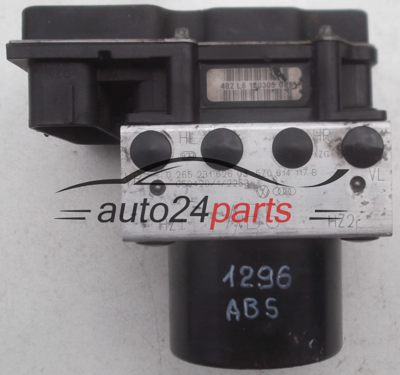 BOMBA HIDRAULICA Y CENTRALITA ABS VOLKSWAGEN FOX POLO BOSCH 0 265 231 626, 0265231626, 5Z0 614 117 B, 5Z0614117B, 0 265 800 468, 0265800468