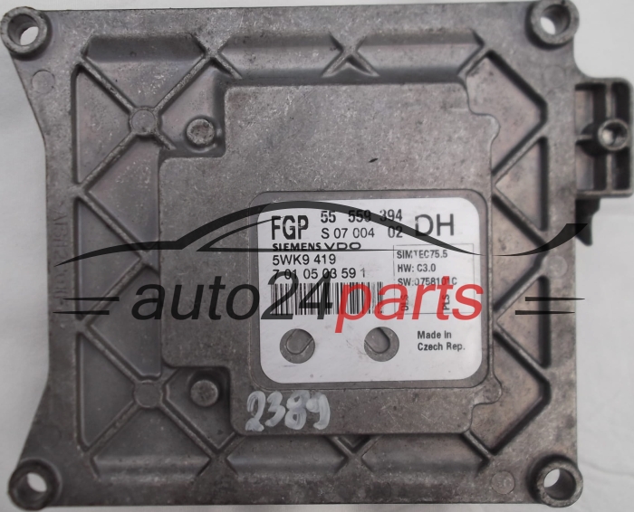 CENTRALINA DO MOTORE OPEL ASTRA 1.6 Z16XER SIEMENS VDO 5WK9 419, FGP 55 559 394 DH