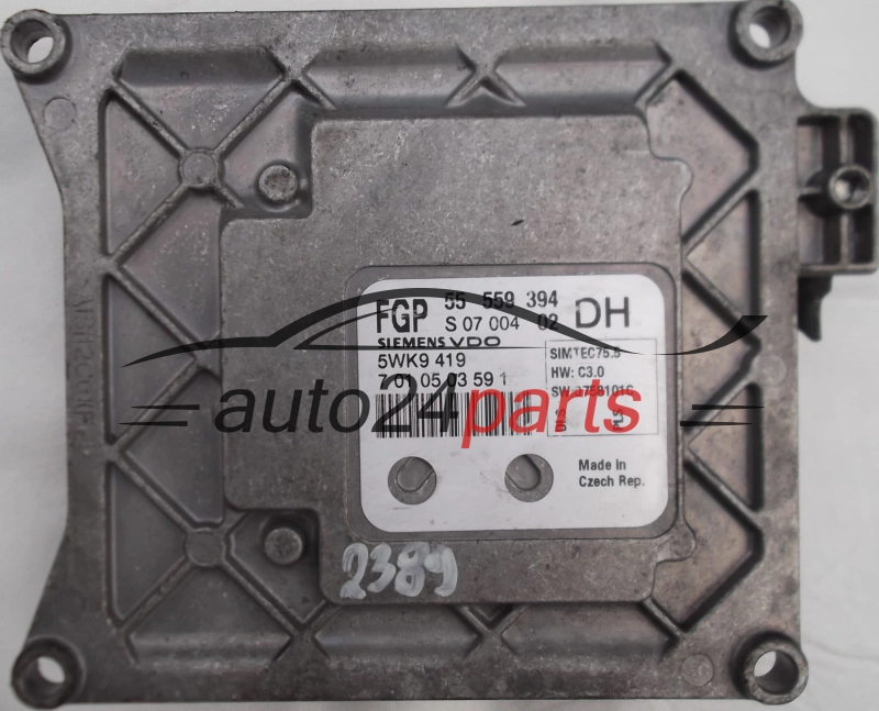 CENTRALINA DO MOTORE OPEL ASTRA 1.6 Z16XER SIEMENS VDO 5WK9 419, FGP 55 559 394 DH