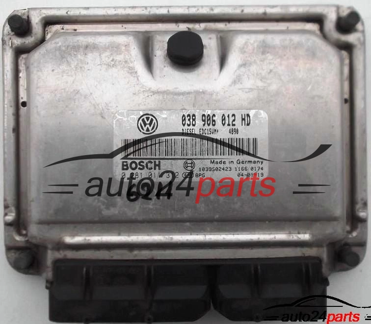 CENTRALINA MOTORE SEAT LEON TOLEDO 1.9 TDI  038906012HD, BOSCH 0281011312