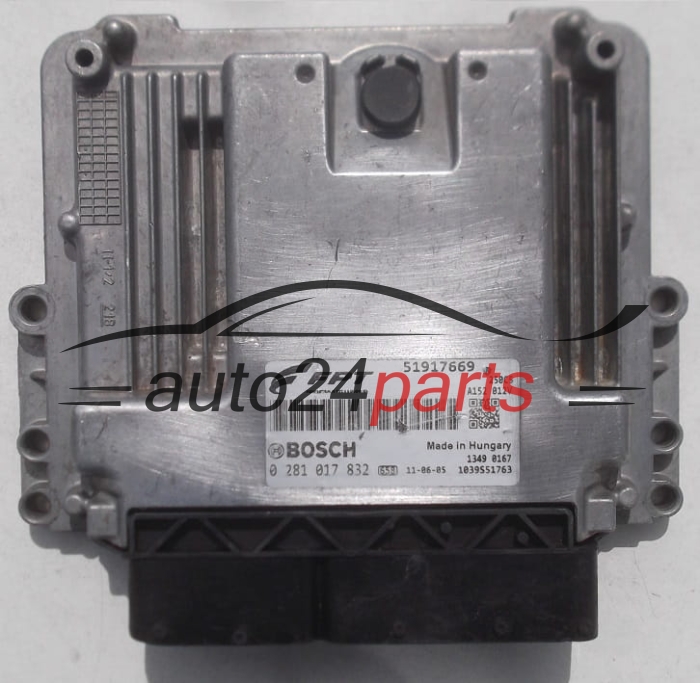 KOMPUTER STEROWNIK SILNIKA FIAT DUCATO 2.8 JTD BOSCH 0 281 017 832, 0281017832, 51917669