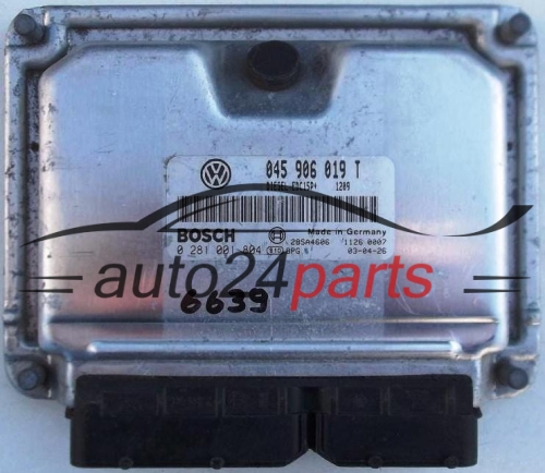 KOMPUTER STEROWNIK SILNIKA SEAT AROSA VW VOLKSWAGEN LUPO 1.4 TDI AMF 045 906 019 T, 045906019T, BOSCH 0 281 001 804, 0281001804, 28SA4606 