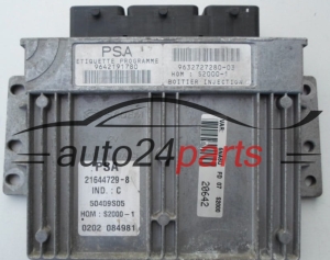 MOTORSTEUERGERÄT ECU STEUERGERÄT  CITROEN XSARA PICASSO 1.8 Sagem 21644729-8, 216447298, PSA 9642191780, 9632727280-03 
