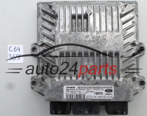 CENTRALINA MOTORE FORD 1.4 TDCI 5WS40142D-T, 5WS40142DT, 3S61-12A650-GD, 3S6112A650GD, SID 804