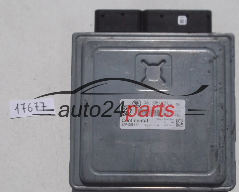 ECU ENGINE CONTROLLER SKODA OKTAVIA 1.6 TDI CONTINENTAL 5WP42684 AA