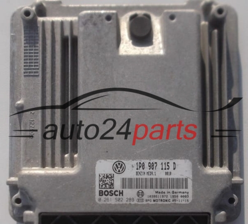 CENTRALINA MOTORE SEAT LEON 2.0 TFSI BOSCH 0 261 S02 289,  1P0 907 115 D