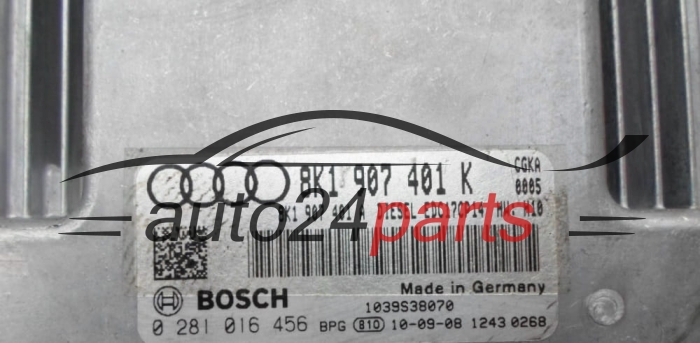 Μονάδα Ελέγχου Κινητήρα AUDI A4, A5 2.7 TDI, BOSCH 0 281 016 456, BOSCH 0281016456, 8K1 907 401 K, 8K1907401K, 8K1907401A