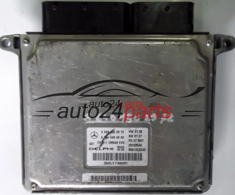 ECU ENGINE CONTROLLER MERCEDES E220 CDI E-KLASA W211 A6461502972 , 6461502972, A0044464940
