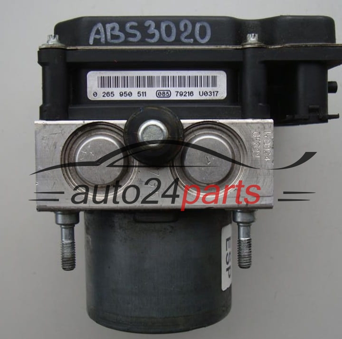 ABS POMPA I STEROWNIK FIAT IDEA BOSCH 0 265 235 430, 0265235430, 51793305, 0265950511