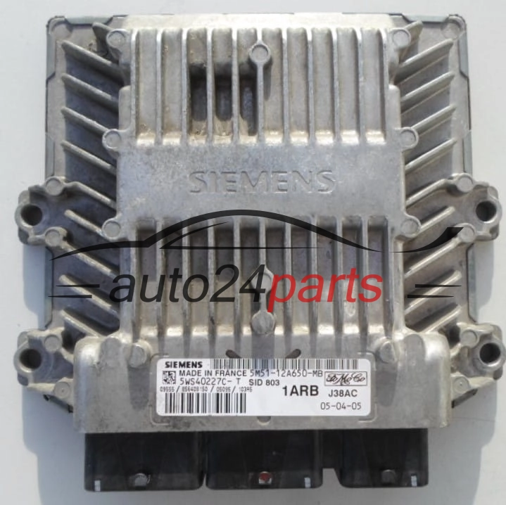 ECU ENGINE CONTROLLER  FORD FOCUS 2.0 TDCI SIEMENS 5WS40227C-T, FoMoCo 5M51-12A650-MB
