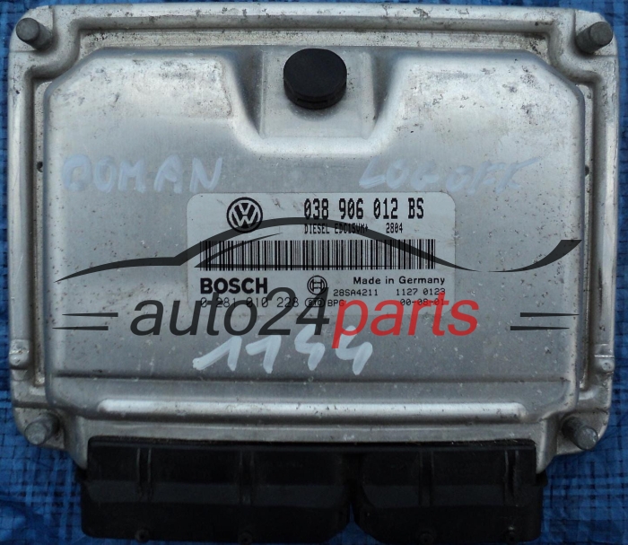 ECU CENTRALITA DE MOTOR SEAT LEON TOLEDO 1.9 TDI 038906012BS, BOSCH 0281010228 