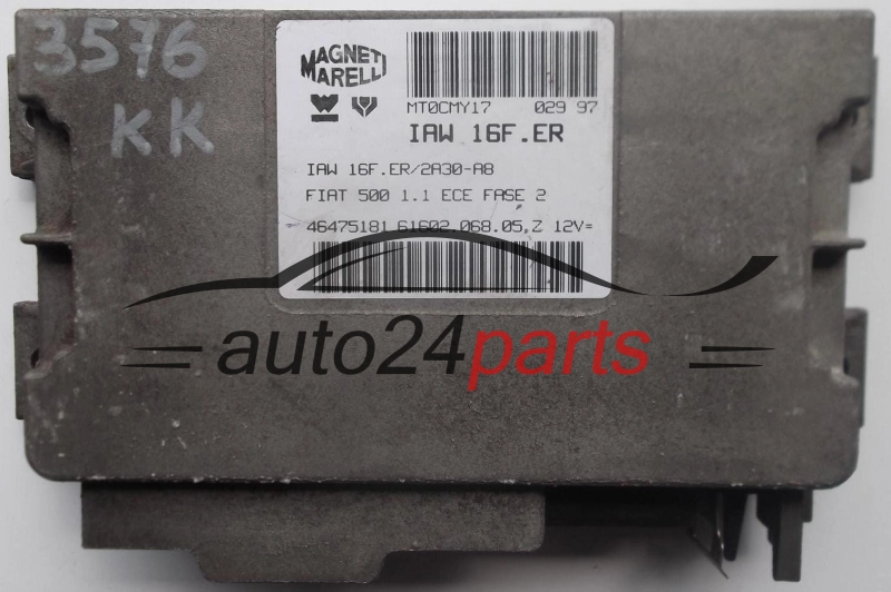 Μονάδα Ελέγχου Κινητήρα FIAT CINQUECENTO 500 1.1 MAGNETI MARELLI IAW 16F.ER, IAW16FER, 46475181, 61602.068.05, 6160206805