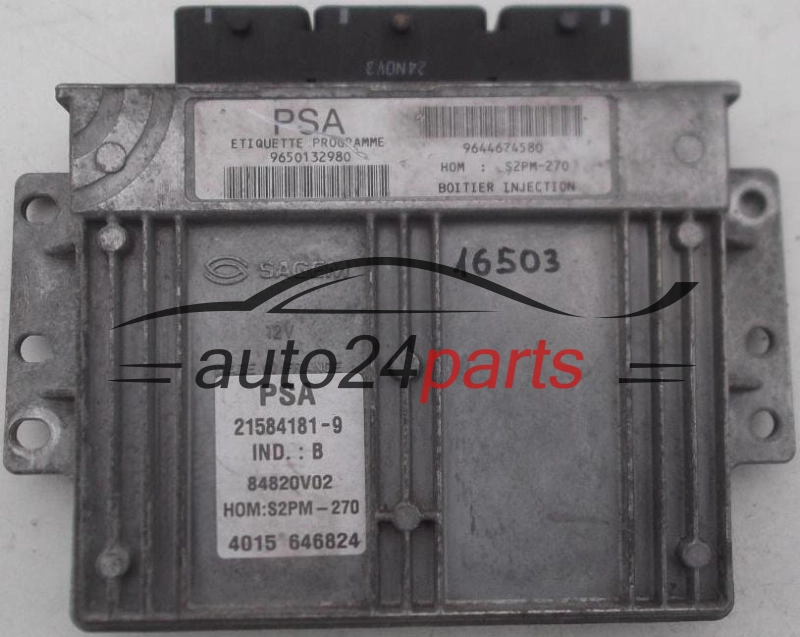 MOTORSTEUERGERÄT ECU STEUERGERAT CITROEN XSARA PICASSO 1.8 SAGEM 21584181-9, 215841819