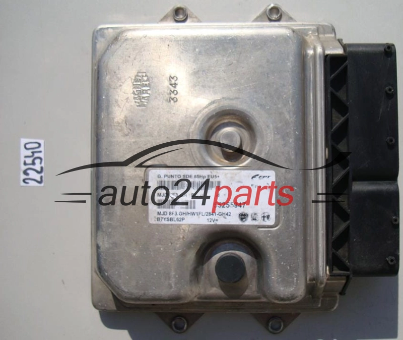 KOMPUTER STEROWNIK SILNIKA FIAT 1.3 JTD Magneti Marelli MJD 8F3.GH, MJD8F3GH, FPT 55255947, BC.0117704.A, BC0117704A