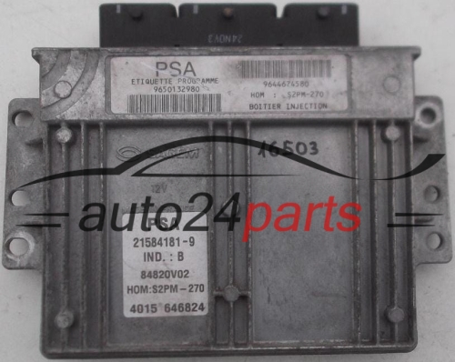 CENTRALINA MOTORE CITROEN XSARA PICASSO 1.8 SAGEM 21584181-9