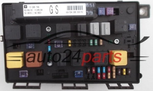 FUSE RELAY BOX ELECTRICAL COMFORT CONTROL MODULE BODY OPEL ASTRA H ZAFIRA B 13 206 746, 13206746 GS, 5DK 008 668-52, 5DK008668-52