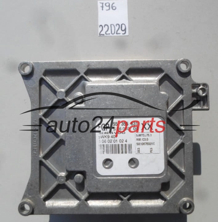  OPEL VECTRA SIGNUM 1.8 Z18XER SIEMENS VDO 5WK9 407, 5WK9407, FGP 55 355 631 XX, 55355631 