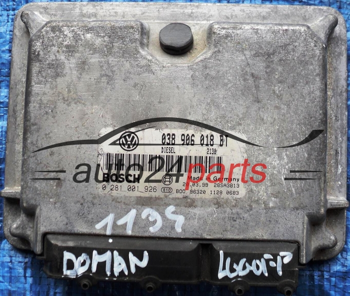 CENTRALINA DO MOTORE SEAT LEON TOLEDO 1.9 TDI 038906018BT, BOSCH 0281001926