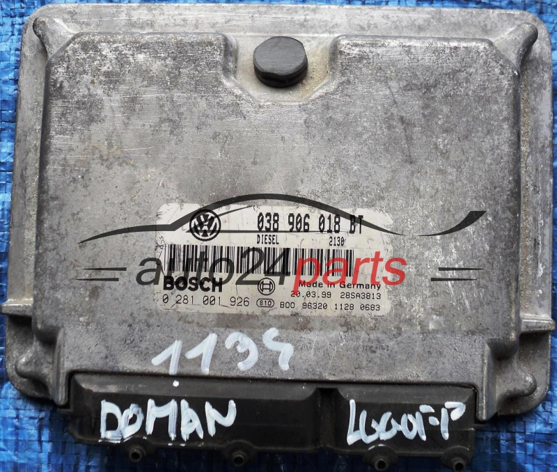 CENTRALINA DO MOTORE SEAT LEON TOLEDO 1.9 TDI 038906018BT, BOSCH 0281001926