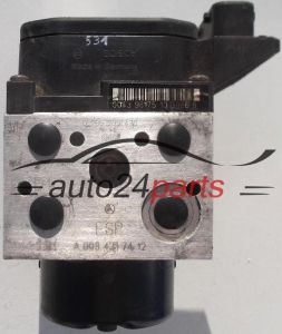 Pompe ABS et calculateur BOSCH 0 130 108 068, 0130108068, BOSCH 0 265 202 433, 0265202433, A 003 431 74 12, A0034317412