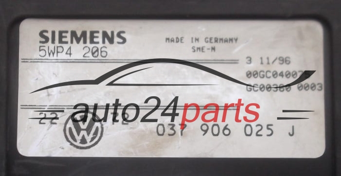 CENTRALINA DO MOTORE VW VOLKSWAGEN GOLF 1.6 SIEMENS 5WP4206, 037 906 025 J