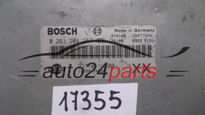 Μονάδα Ελέγχου Κινητήρα NISSAN MICRA 1.3 BOSCH 0 261 204 247, 0261204247, 23710-1U200, 237101U200, 1U200-24800, 1U20024800 XX 