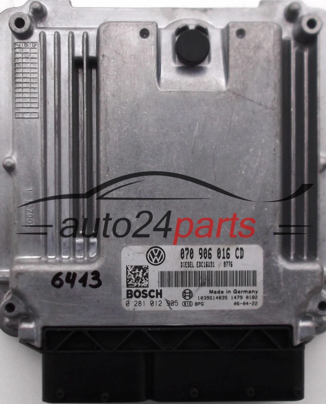 MOTORSTEUERGERÄT VW VOLKSWAGEN VW VOLKSWAGEN T5 2.5 TDI BOSCH 0281 012 905