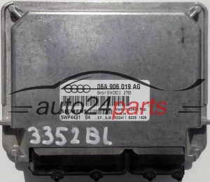 ECU CENTRALITA DE MOTOR AUDI A3 1.6 06A906019AG, 06A 906 019 AG, SIEMENS 5WP4431 04, BENZIN SIMOS2.0 2755