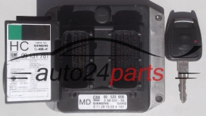 MOTORSTEUERGERÄT ECU STEUERGERÄT  OPEL ASTRA ZAFIRA SIEMENS 5WK9 161, 5WK9161, GM 90 520 859 MD