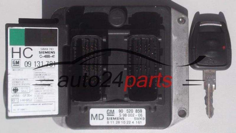 MOTORSTEUERGERÄT ECU STEUERGERÄT  OPEL ASTRA ZAFIRA SIEMENS 5WK9 161, 5WK9161, GM 90 520 859 MD