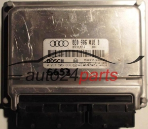 MOTORSTEUERGERÄT ECU STEUERGERAT AUDI A4 1.8 TURBO BOSCH 0261206969, 0 261 206 868, 8E0906018B, 8E0 906 018 B