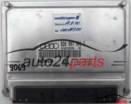 ECU ENGINE CONTROLLER AUDI A4, A6, B5 2.5 TDI, BOSCH 0 281 001 838, 0281001838, 8D0 907 401 C, 8D0907401C