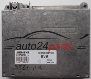 KOMPUTER STEROWNIK SILNIKA RENAULT CLIO 1.2 SIEMENS S111730119 B, 111730119, HOM7700861423, 7700861423, 7700873360 - 