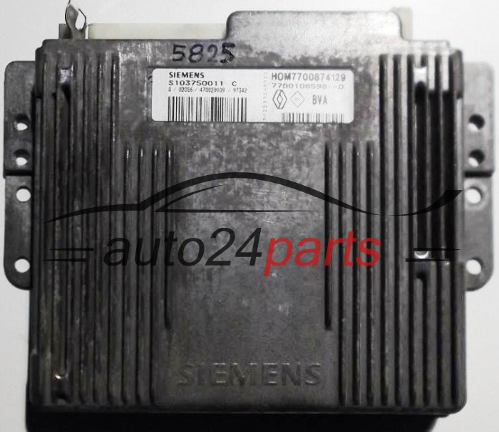 KOMPUTER STEROWNIK SILNIKA RENAULT ESPACE 2.0 SIEMENS S103750011C, S103750011 C, 103750011, HOM7700874129, 7700874129, 7700108598 -