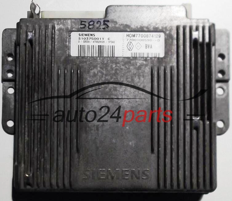 KOMPUTER STEROWNIK SILNIKA RENAULT ESPACE 2.0 SIEMENS S103750011C, S103750011 C, 103750011, HOM7700874129, 7700874129, 7700108598 -