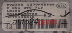 Centralina motore Alfa Romeo 166 2.0 TS 0261206713 00468153700 ME731HA010