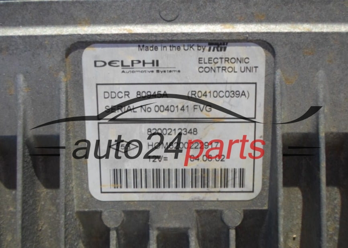 MOTORSTEUERGERÄT ECU STEUERGERÄT  RENAULT CLIO 1.5 DCI Delphi R0410C039A